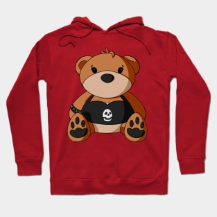 Punk Girl Teddy Bear Hoodie